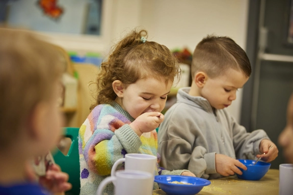 Tea time at nursery